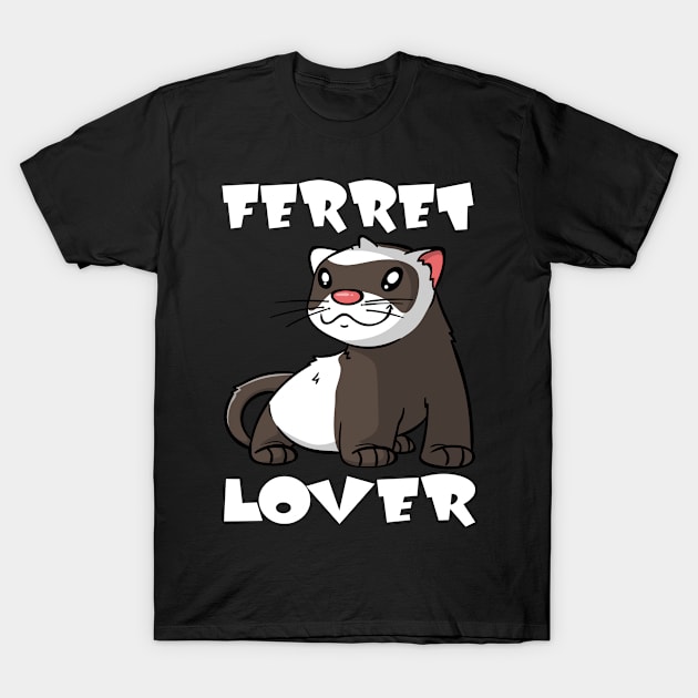 Ferret Polecat Children Animal Lover Motif T-Shirt by Shirtjaeger